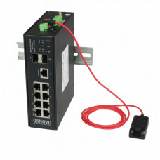 Коммутатор Osnovo SW-80802/I(Port 90W, 300W) 8x1Гбит/с 2SFP 8PoE 200W неуправляемый