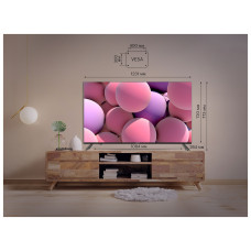 Телевизор LED Kivi 55" 55U740NB Android TV черный 4K Ultra HD 60Hz DVB-T DVB-T2 DVB-C USB WiFi Smart TV