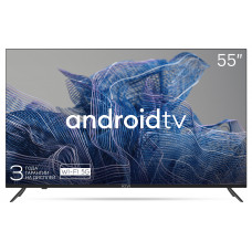 Телевизор LED Kivi 55" 55U740NB Android TV черный 4K Ultra HD 60Hz DVB-T DVB-T2 DVB-C USB WiFi Smart TV