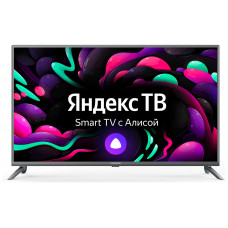 Телевизор LED Starwind 43" SW-LED43UG400 Яндекс.ТВ стальной 4K Ultra HD 60Hz DVB-T DVB-T2 DVB-C DVB-S DVB-S2 USB WiFi Smart TV