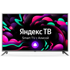 Телевизор LED Starwind 55" SW-LED55UG400 Яндекс.ТВ стальной 4K Ultra HD 60Hz DVB-T DVB-T2 DVB-C DVB-S DVB-S2 USB WiFi Smart TV