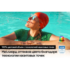 Телевизор QLED Samsung 75" QE75Q60CAUXRU Q черный 4K Ultra HD 60Hz DVB-T2 DVB-C DVB-S2 USB WiFi Smart TV (RUS)