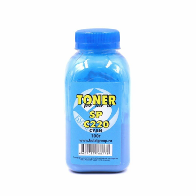 Тонер Ricoh SP C220/C240/250/260/360, 100 гр, Cyan, B&W