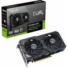 Видеокарта Asus PCI-E 4.0 DUAL-RTX4060TI-O8G NVIDIA GeForce RTX 4060TI 8Gb 128bit GDDR6 2520/18000 HDMIx1 DPx3 HDCP Ret