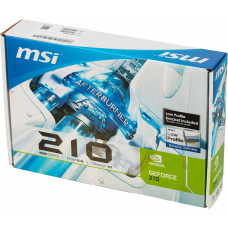 Видеокарта MSI PCI-E N210-1GD3/LP NVIDIA GeForce 210 1Gb 64bit DDR3 460/800 DVIx1 HDMIx1 CRTx1 Ret low profile