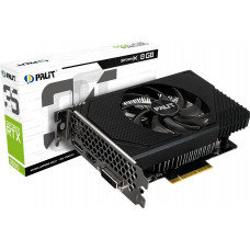 Видеокарта Palit PCI-E 4.0 PA-RTX3050 STORMX NVIDIA GeForce RTX 3050 8Gb 128bit GDDR6 1042/14000 DVIx1 HDMIx1 DPx1 HDCP Ret