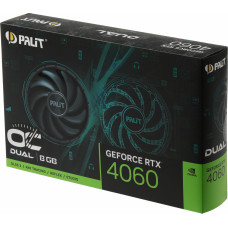 Видеокарта Palit PCI-E 4.0 PA-RTX4060 DUAL OC NVIDIA GeForce RTX 4060 8Gb 128bit GDDR6 1830/17000 HDMIx1 DPx3 HDCP Ret