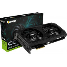 Видеокарта Palit PCI-E 4.0 PA-RTX4060 DUAL OC NVIDIA GeForce RTX 4060 8Gb 128bit GDDR6 1830/17000 HDMIx1 DPx3 HDCP Ret