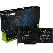 Видеокарта Palit PCI-E 4.0 PA-RTX4070 DUAL NVIDIA GeForce RTX 4070 12Gb 192bit GDDR6X 1920/21000 HDMIx1 DPx3 HDCP Ret