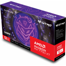 Видеокарта Sapphire PCI-E 4.0 11335-02-20G NITRO+ RX 7700 XT GAMING OC AMD Radeon RX 7700XT 12Gb 192bit GDDR6 2276/18000 HDMIx2 DPx2 HDCP Ret