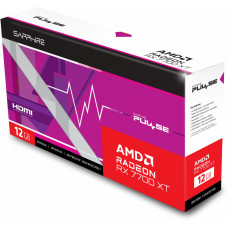 Видеокарта Sapphire PCI-E 4.0 11335-04-20G PULSE RX 7700 XT GAMING AMD Radeon RX 7700XT 12Gb 192bit GDDR6 2171/18000 HDMIx2 DPx2 HDCP Ret