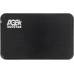 Внешний корпус для HDD/SSD AgeStar 3UB2A8-6G SATA III пластик/алюминий черный 2.5"
