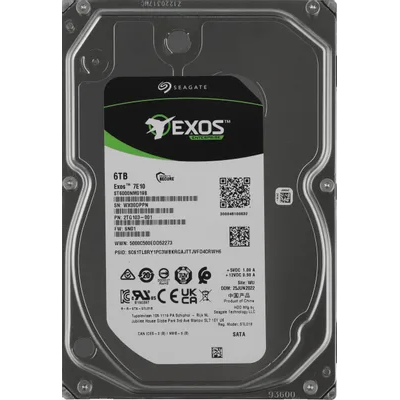 Жесткий диск Seagate SATA-III 6TB ST6000NM019B Server Exos 7E10 4KN (7200rpm) 256Mb 3.5"