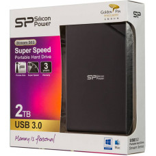 Жесткий диск Silicon Power USB3.0 2TB SP020TBPHDS03S3K S03 Stream 2.5" черный