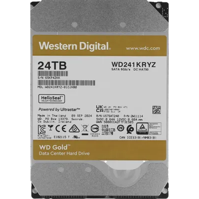 Жесткий диск WD SATA-III 24TB WD241KRYZ Server Gold 512E (7200rpm) 512Mb 3.5"