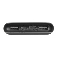 Мобильный аккумулятор Digma DG-10000-3U 10000mAh 3A 3xUSB черный (DG-10000-3U-BK)