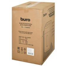 Шредер Buro Office BU-S1602M (секр.P-5) фрагменты 16лист. 30лтр. пл.карты CD