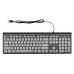 Клавиатура Оклик 480M черный/серый USB slim Multimedia