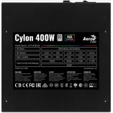 Блок питания Aerocool ATX 400W CYLON 400 80+ (24+4+4pin) APFC 120mm fan color 4xSATA RTL