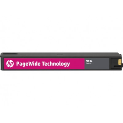 Картридж струйный HP 913A F6T78AE пурпурный (3000стр.) для HP PW 352dw/377dw/Pro 477dw/452dw