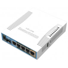 Роутер беспроводной MikroTik hAP ac (RB962UIGS-5HACT2HNT) AC1750 10/100/1000BASE-TX/SFP