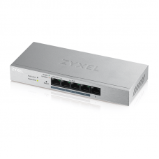 Коммутатор Zyxel GS1200-5HPV2-EU0101F (L2) 5x1Гбит/с 4PoE+ 60W управляемый