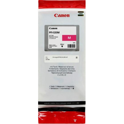 Картридж струйный Canon PFI-320 M 2892C001 пурпурный (300мл) для Canon imagePROGRAF TM-200/205, TM-300/305