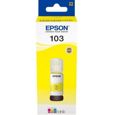 Картридж струйный Epson 103Y C13T00S44A желтый (7500стр.) (65мл) для Epson L3100/3110/3150