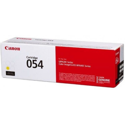 Картридж лазерный Canon 054 Y 3021C002 желтый (1200стр.) для Canon MF645Cx/MF643Cdw/MF641Cw/LBP623Cdw/621Cw