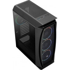 Корпус Aerocool Aero One Eclipse-G-BK-v1 черный без БП ATX 4x120mm 2x140mm 2xUSB3.0 audio bott PSU