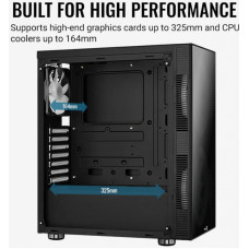 Корпус Aerocool Python-G-BK-v1 черный без БП ATX 1x120mm 2x200mm 2xUSB2.0 1xUSB3.0 audio bott PSU
