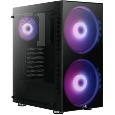 Корпус Aerocool Python-G-BK-v1 черный без БП ATX 1x120mm 2x200mm 2xUSB2.0 1xUSB3.0 audio bott PSU