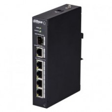 Коммутатор Dahua DH-PFS3106-4T 4x100Мбит/с 1x1Гбит/с 1xКомбо(1000BASE-T/SFP) неуправляемый