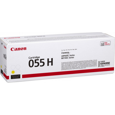 Картридж лазерный Canon 055 H Y 3017C002 желтый (5900стр.) для Canon LBP663Cdw/LBP664Cx/MF746Cx/MF742Cdw/MF744Cdw