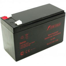 Battery POWERMAN Battery CA1272, voltage 12V, capacity 7Ah, max. discharge current 105A, max. charge current 2.1A, lead-acid type AGM, type of terminals F2, 151mm x 65mm x 94mm, 2.21 kg.