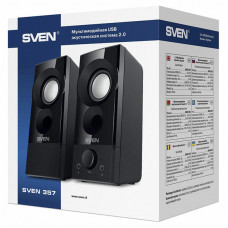 Колонки Sven 357 2.0 черный 6Вт портативные