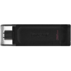 Флеш Диск Kingston 64Gb DataTraveler 70 Type-C DT70/64GB USB3.2 черный