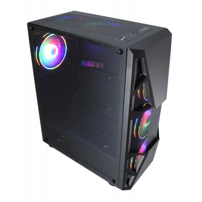 Корпус Formula CL-3303B RGB черный без БП ATX 6x120mm 2xUSB2.0 1xUSB3.0 audio bott PSU