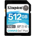 Флеш карта SDXC 512Gb Class10 Kingston SDG3/512GB Canvas Go! Plus w/o adapter