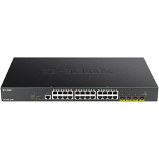 Коммутатор D-Link DGS-1250-28XMP/A1A (L2) 24x1Гбит/с 4SFP+ 24PoE 370W управляемый