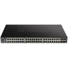 Коммутатор D-Link DGS-1250-52XMP/A1A (L2) 48x1Гбит/с 4SFP+ 48PoE+ 370W управляемый