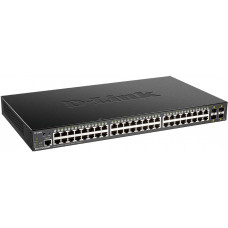 Коммутатор D-Link DGS-1250-52XMP/A1A (L2) 48x1Гбит/с 4SFP+ 48PoE+ 370W управляемый