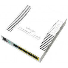 Коммутатор MikroTik RB260GSP CSS106-1G-4P-1S (L2) 5x1Гбит/с 1SFP 4PoE управляемый