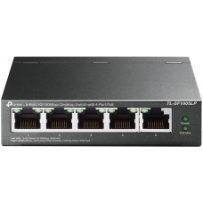 Коммутатор TP-Link TL-SF1005LP (L2) 5x100Мбит/с 4PoE 41W неуправляемый