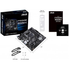 Материнская плата Asus PRIME B550M-K Soc-AM4 AMD B550 4xDDR4 mATX AC`97 8ch(7.1) GbLAN RAID+VGA+DVI+HDMI