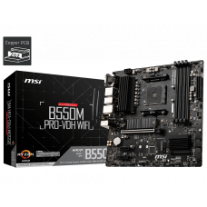 Материнская плата MSI B550M PRO-VDH WIFI Soc-AM4 AMD B550 4xDDR4 mATX AC`97 8ch(7.1) GbLAN RAID+HDMI+DP