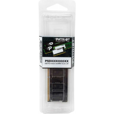 Память DDR4 16Gb 2666MHz Patriot PSD416G266681S Signature RTL PC4-21300 CL19 SO-DIMM 260-pin 1.2В