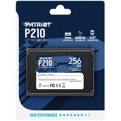 Накопитель SSD Patriot SATA III 256Gb P210S256G25 P210 2.5"