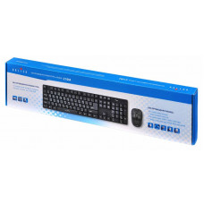 Клавиатура + мышь Оклик 210M клав:черный мышь:черный USB беспроводная