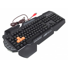 Клавиатура A4 Bloody B314 черный USB Multimedia for gamer LED (подставка для запястий)